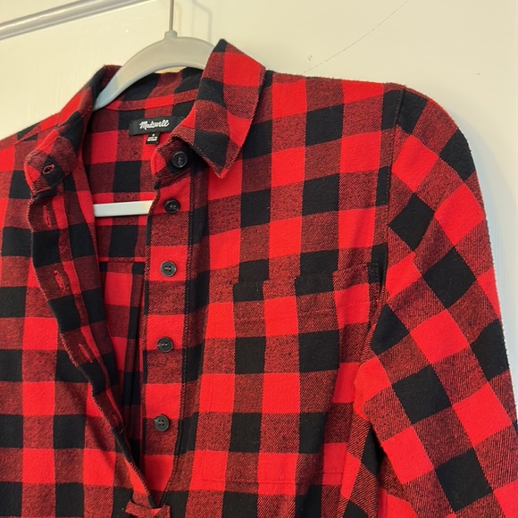 Madewell Flannel Top - Picture 3 of 4
